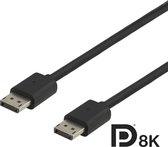 Deltaco DP8K-1015 1.4 DisplayPort naar DisplayPort Monitor Kabel - 8K - 1,5 meter - Zwart