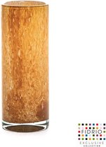 Design Vase Cylindre - Fidrio - vase à fleurs en verre soufflé à la bouche - diamètre 12 cm, hauteur 32 cm