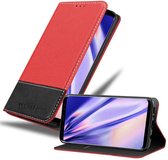 Cadorabo Hoesje geschikt voor Samsung Galaxy S8 PLUS in ROOD ZWART - Beschermhoes met magnetische sluiting, standfunctie en kaartvakje Book Case Cover Etui