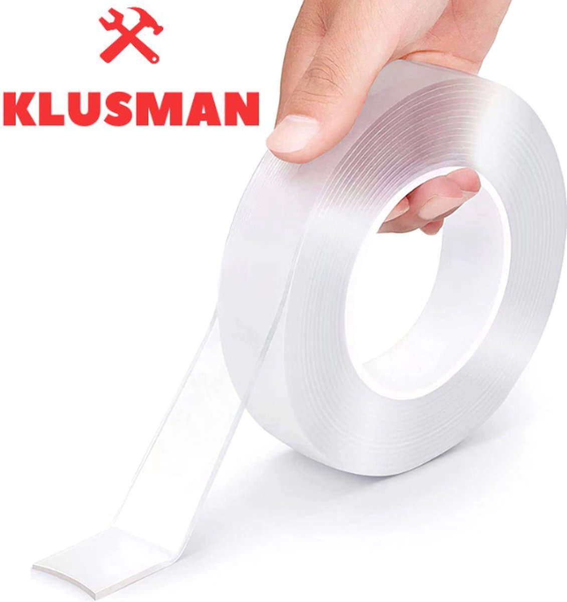 Dubbelzijdig Tape, extra sterk, nano-plakband, dubbelzijdig, transparant, plakpads, afwasbaar, verwijderbaar, dubbelzijdig, spoorloos, sterk voor tapijten, fotohoeken en nagels