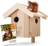 wildtier herz I Squirrel nest - Nest pour écureuils en bois massif vissé, maison d'écureuil et nichoir à suspendre dans le jardin
