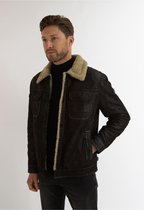 Otway leren Shearling Jacket