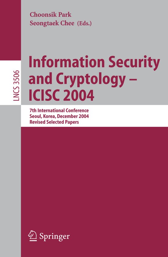 Information Security and Cryptology - ICISC 2004 - cover