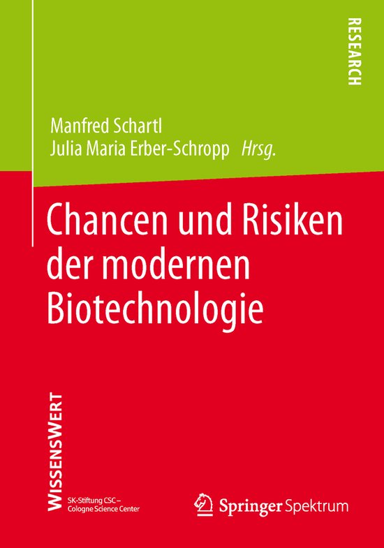 Chancen und Risiken der modernen Biotechnologie - cover