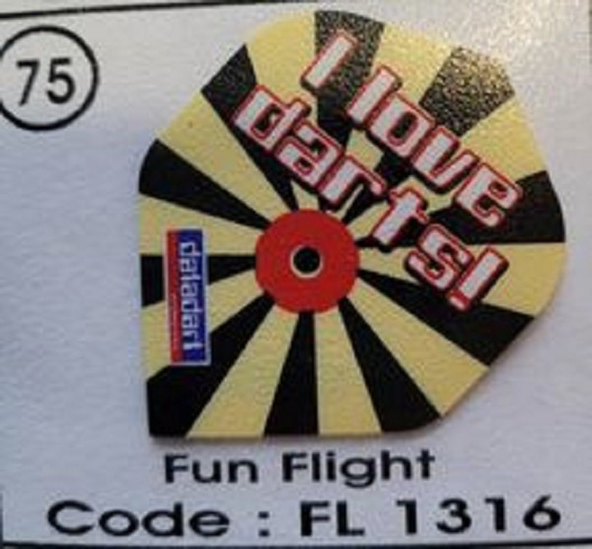 Dart Flights - 10 sets (30 stuks) - 75 micron - Fun Flights 1316