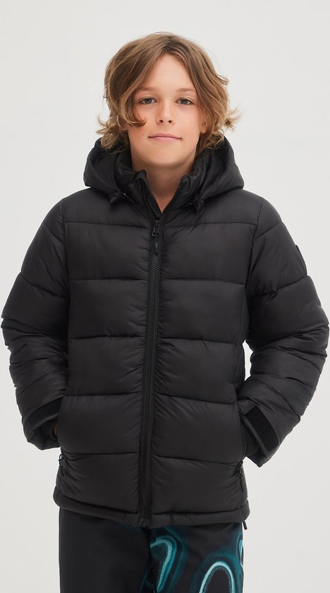 O'Neill Jas Boys ORIGINAL F/Z PUFFER JACKET Black Out - B Sportjas 140 - Black Out - B 55% Polyester, 45% Gerecycled Polyester