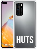 Huawei P40 Hoesje Huts wit Designed by Cazy