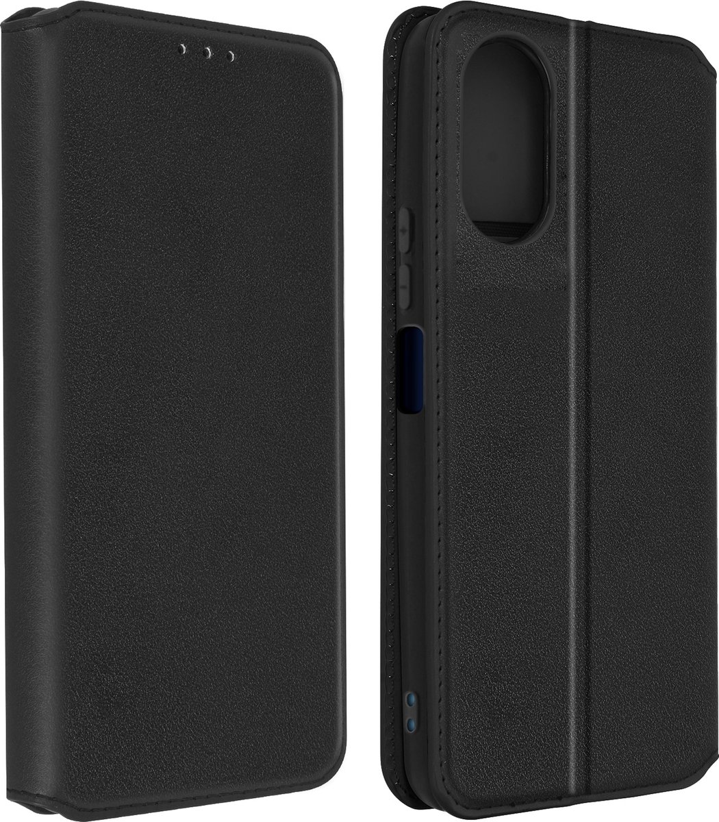 Cover Geschikt voor Oppo A17 Flip Card Holder Video Support Zwart