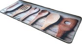 Ikado Keukenmat houten lepels 50 x 120 cm