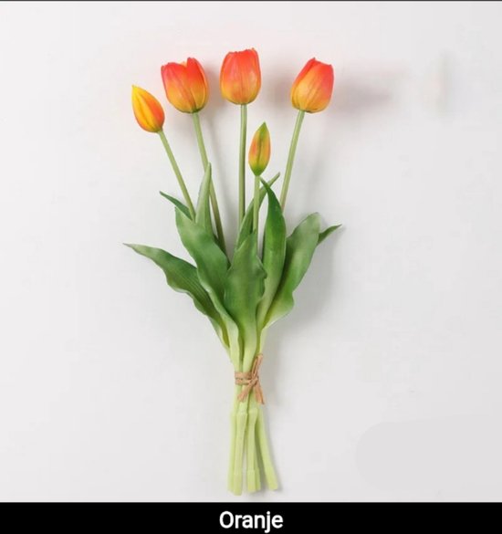 Real Touch Tulips Orange Real Touch Tulpen Oranje Tulpen