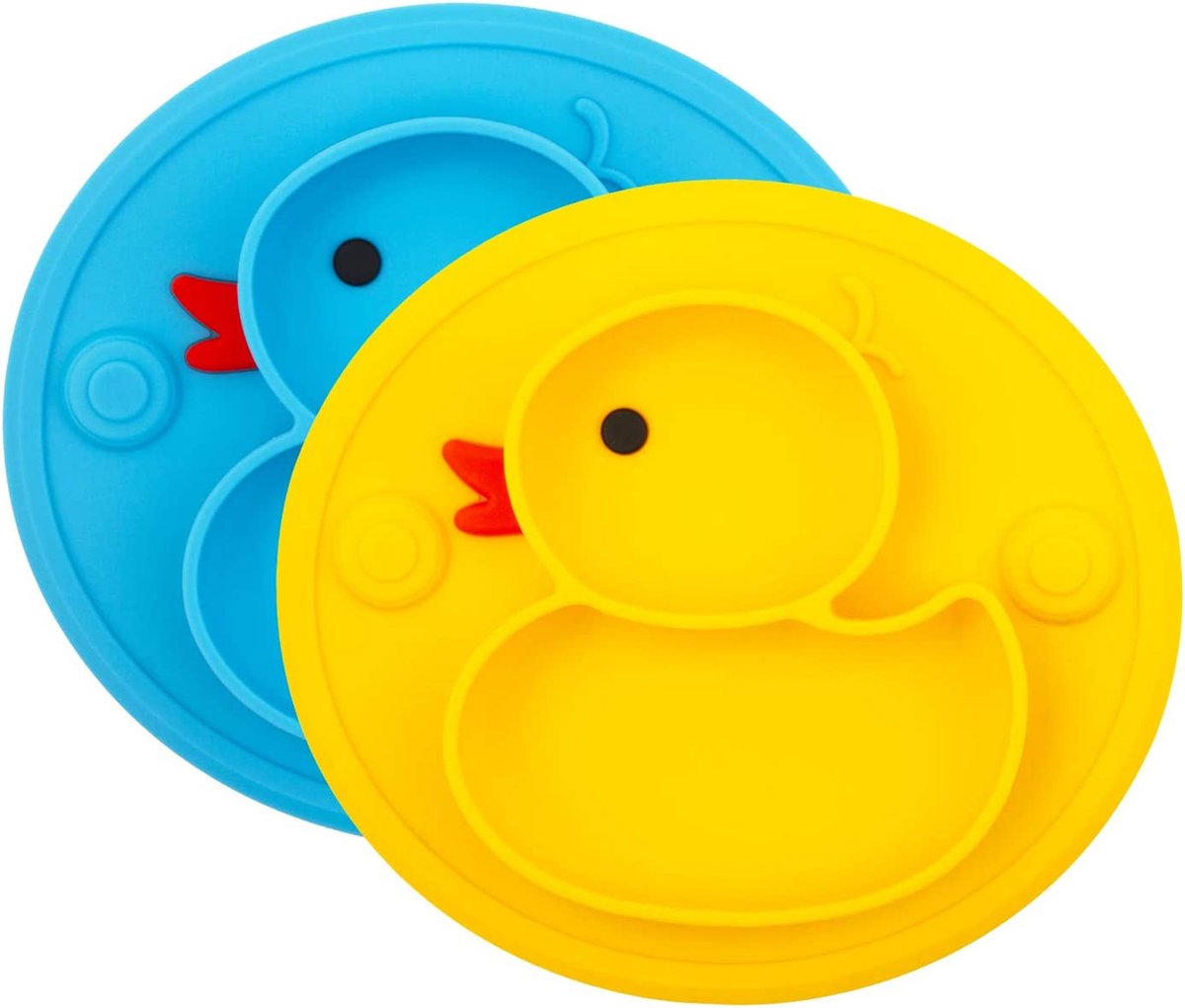 Goedkoopste Antislip Baby-aanzuigplaten - voedingsplaat voor peuters en baby's - BPA-vrij - vaatwasserbestendig - FDA goedgekeurd - met zuignappen