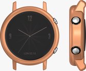 kwmobile 2x hoes geschikt voor Huawei Watch GT2 (42mm) hoesje - Cover van silicone - Hoesje voor activity tracker - In transparant / roségoud