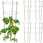 Relaxdays plantensteun 76 cm - set van 5 - klimsteun - tomatensteun - klimplantensteun