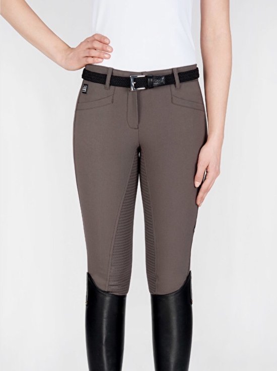Pantalon Equiline Cedar donna full grip Fango - 44 IT /40NL