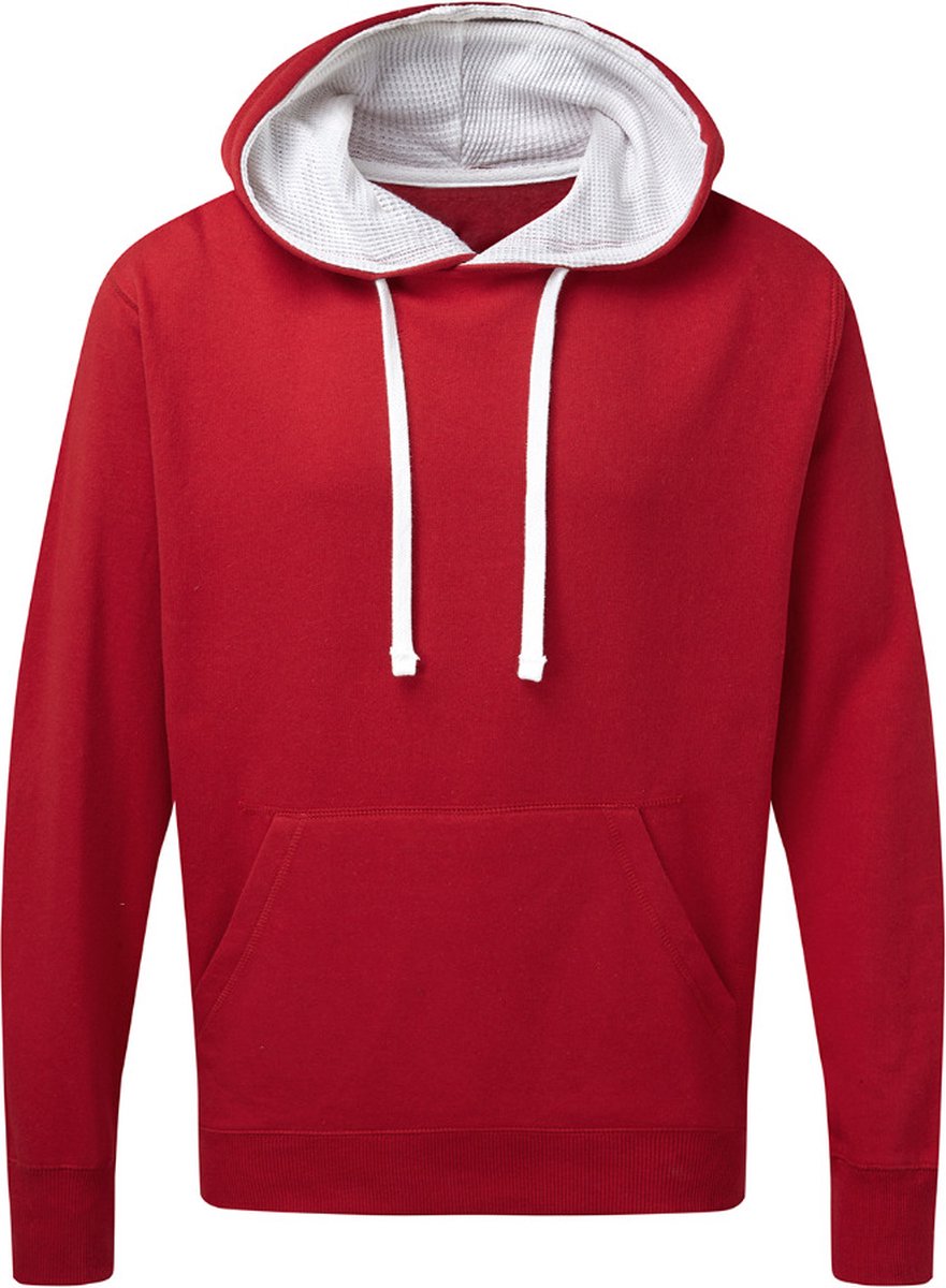 Contrast Hooded Sweatshirt Heren SG Collectie Rood