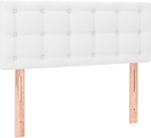 vidaXL Tête de lit 80x5x78/88 cm Simili cuir Blanc - Tête de lit - Têtes de lit - Tête de lit - Tête de lit en bois