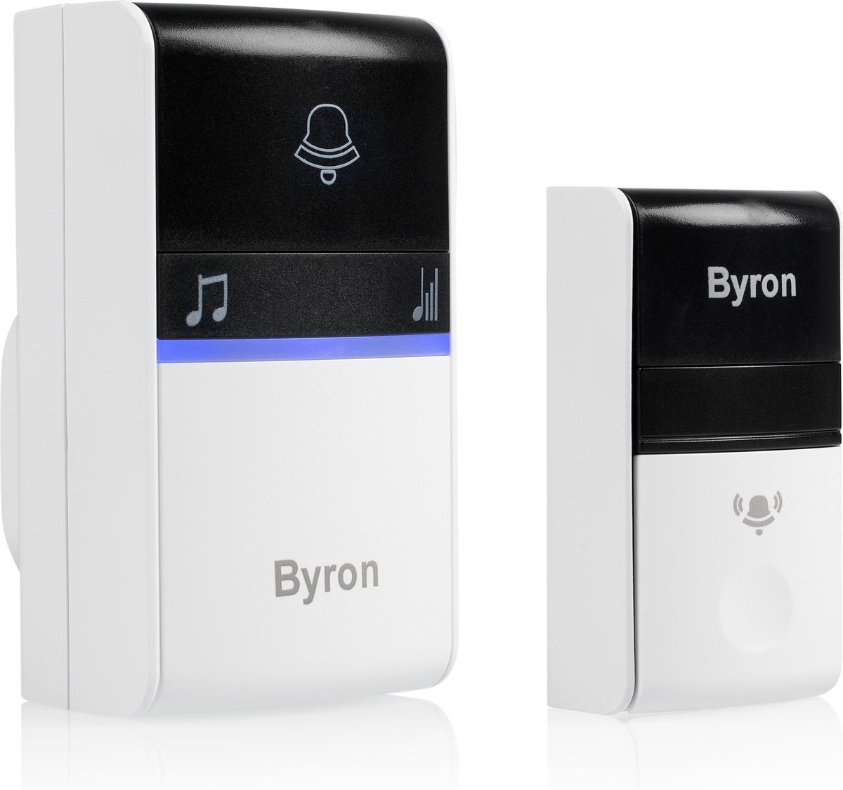 Byron DBY-23412 - Deurbel Draadloze set - 100m Bereik - IP44 waterdicht - Wit