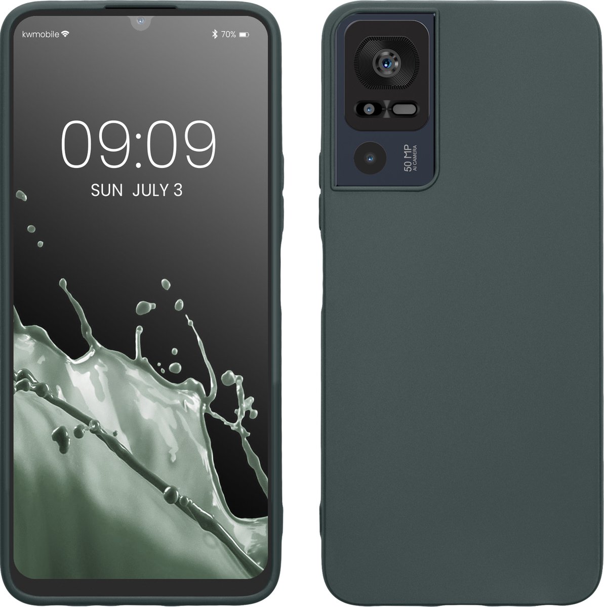 Housse Google Pixel 8 Pro Avec Collier - Silicone Noir, Anti-Dérapant, Collier Réglable