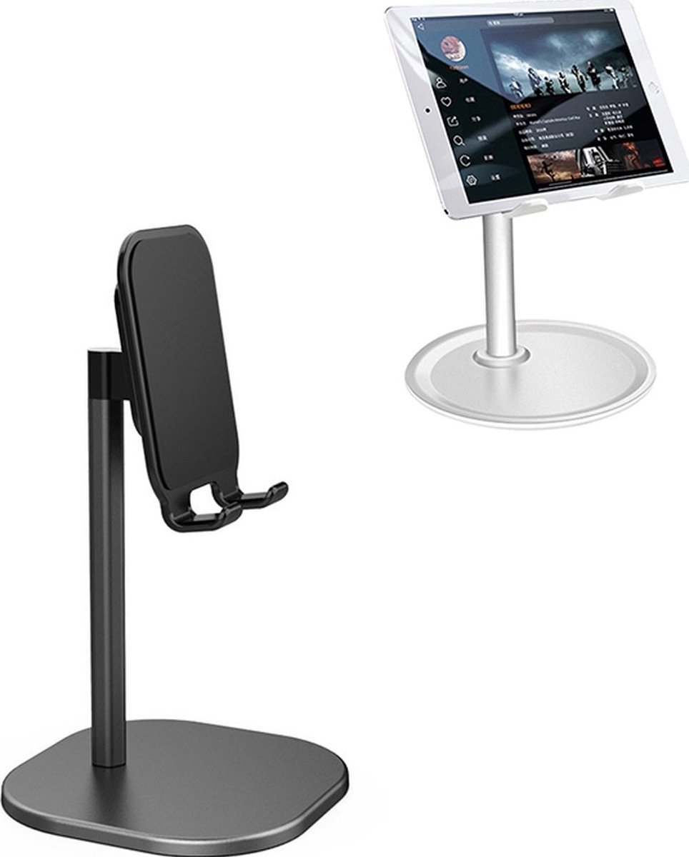 Mobigear Aluminum Telefoon Standaard - Zwart