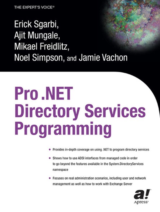 Pro .NET Directory Services Programming - cover