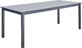 NATERIAL - table de jardin rectangulaire DORA - 6 à 8 personnes - 206x89x75 cm - aluminium - Duraboard - anthracite - table à manger de jardin - table de terrasse