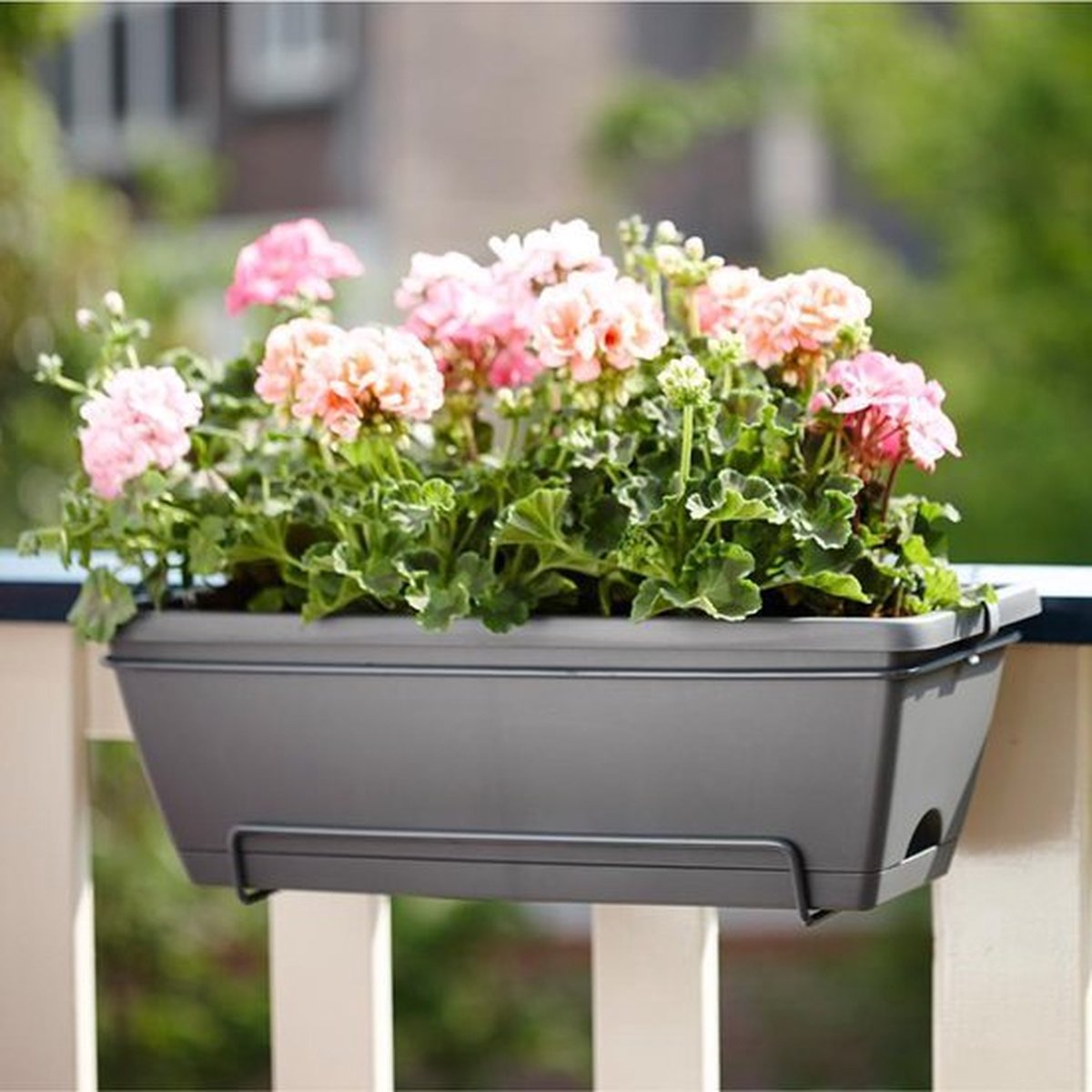 Elho Barcelona Allin1 50 - Balcony Planter with Hanging Bracket