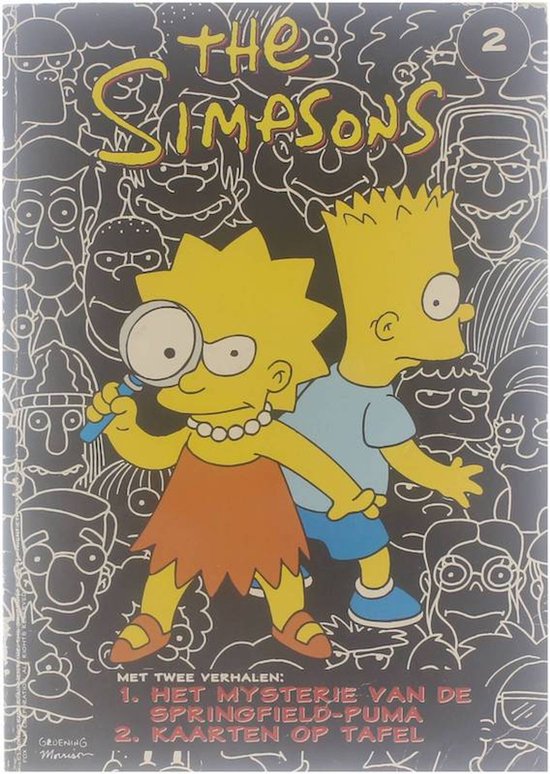 Omslag van Simpsons 02. het mysterie van de springfield-puma / kaarten op tafel door Bill Morrisson