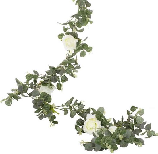 Ginger Ray Eucalyptus en witte bessen kerstkrans hangende decoratie