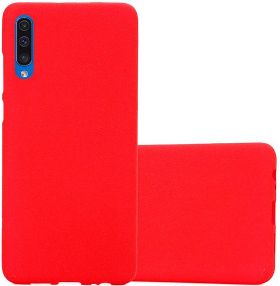 Cadorabo Hoesje geschikt voor Samsung Galaxy A50 4G / A50s / A30s in FROST ROOD - Beschermhoes gemaakt van flexibel TPU silicone Case Cover