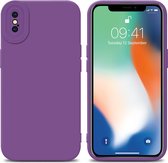 Coque Cadorabo pour Apple iPhone X / XS en VIOLET MAT FLUIDE - Coque de protection en silicone TPU souple