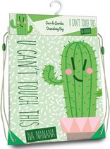 Cactus U Can't Touch This - Gymbag - 40 x 33 cm - Groen
