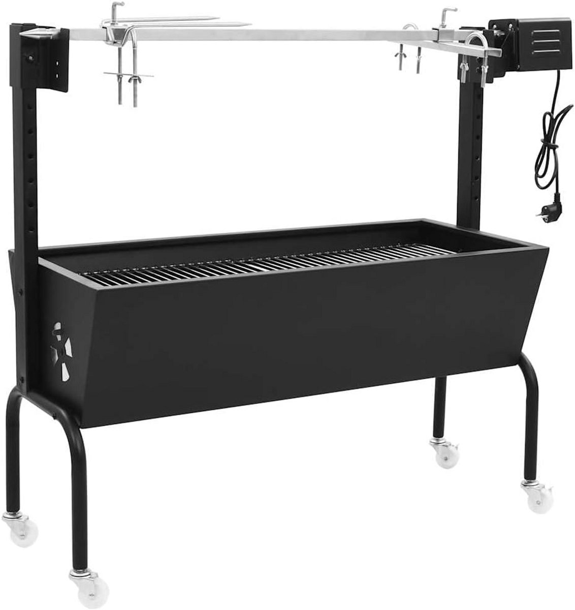 Elektrische BBQ Rotisserie Spit voor Grillen - Verstelbaar & RVS