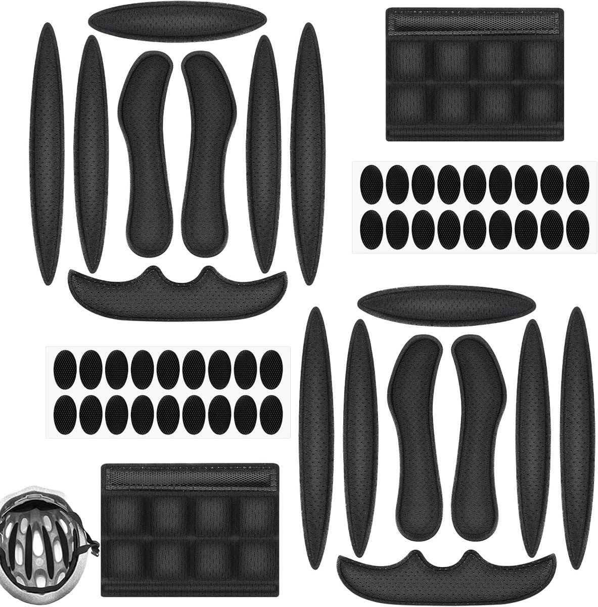 Vervangende Helm Kussenset voor Fiets, Motor en Kinderhelm - Universele Schuimrubber Bescherming