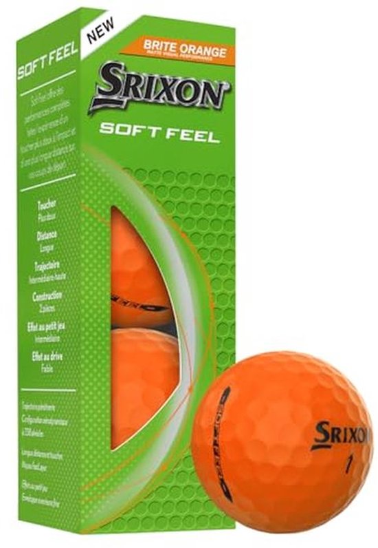 Golfballen Zacht Gevoel 14 - Brite Oranje van Merkloos — afbeelding 2