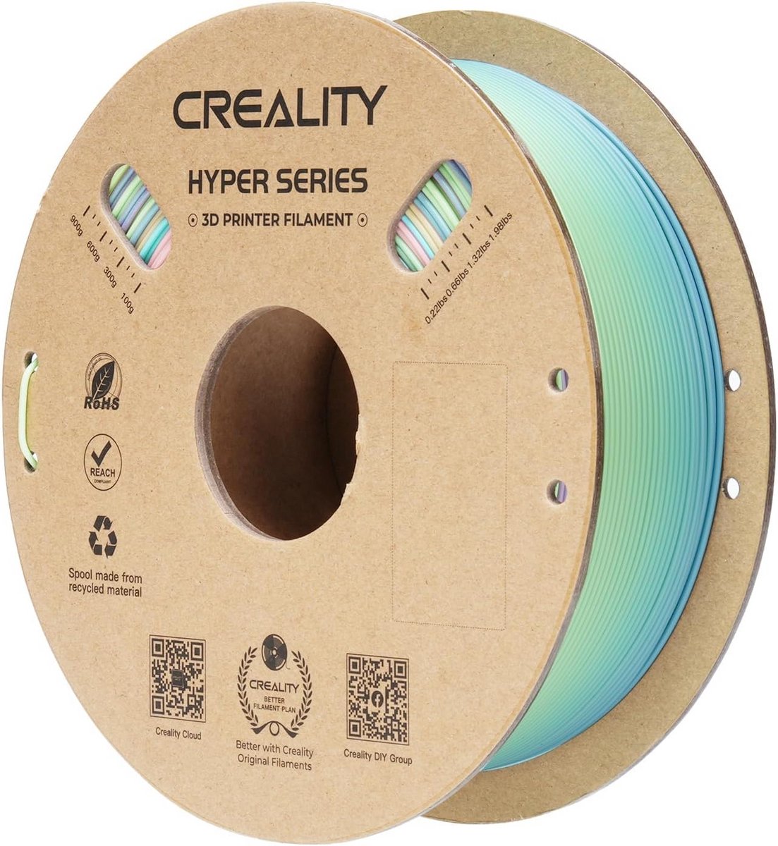 Gekleurd PLA Filament voor 3D-Printer - Nauwkeurig Gradient Kleurverloop