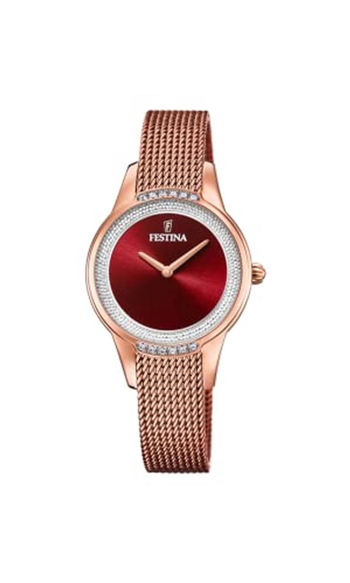 Dames Analoge Quartz Horloge met RVS Armband in Roze Goud en Zilver