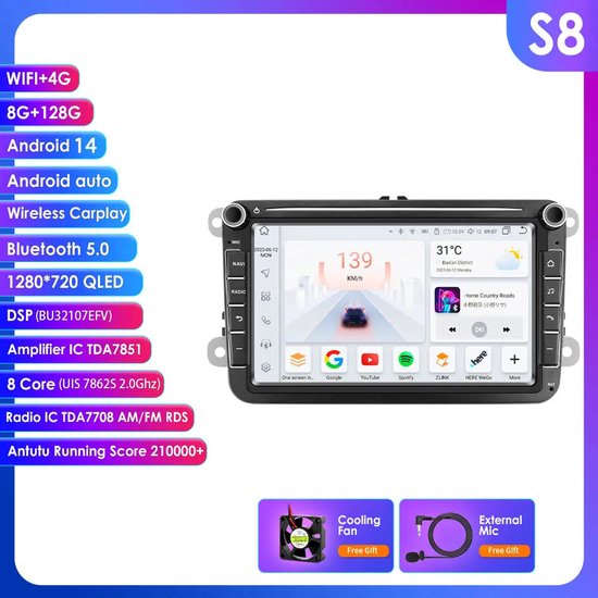 Multimedia Autoradio – Car Multimedia Systeem – Auto GPS Navigatie ...
