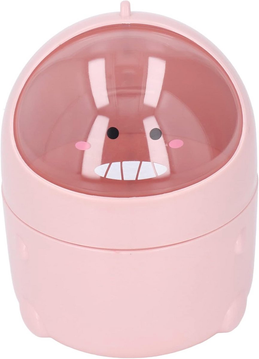 Schattige Mini Prullenbak met Klep voor Bureau - Antislip Tafel Afvalbak voor Kantoor of Kinderkamer