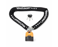 VINZ Makalu ART 4 Kettingslot – Goedgekeurd Verzekering - Motor, Brommer & Scooter Slot – 120 cm