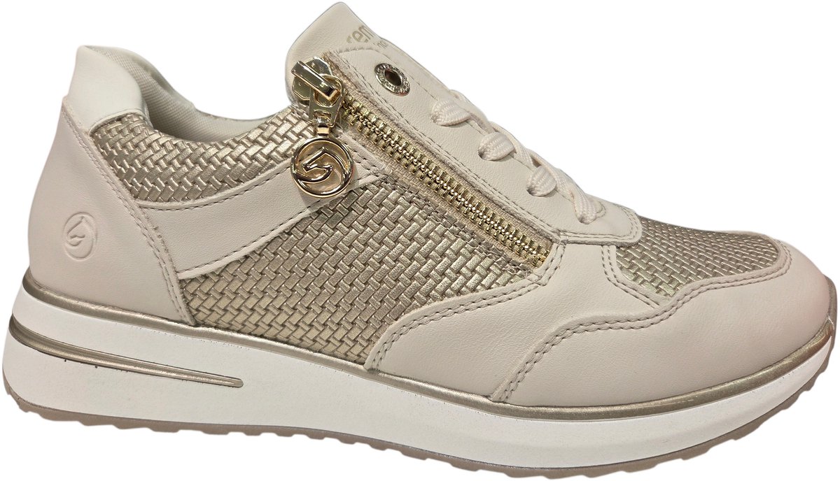 Remonte D1G08-60 Sneakers Beige Leer Dames - Beige - 42