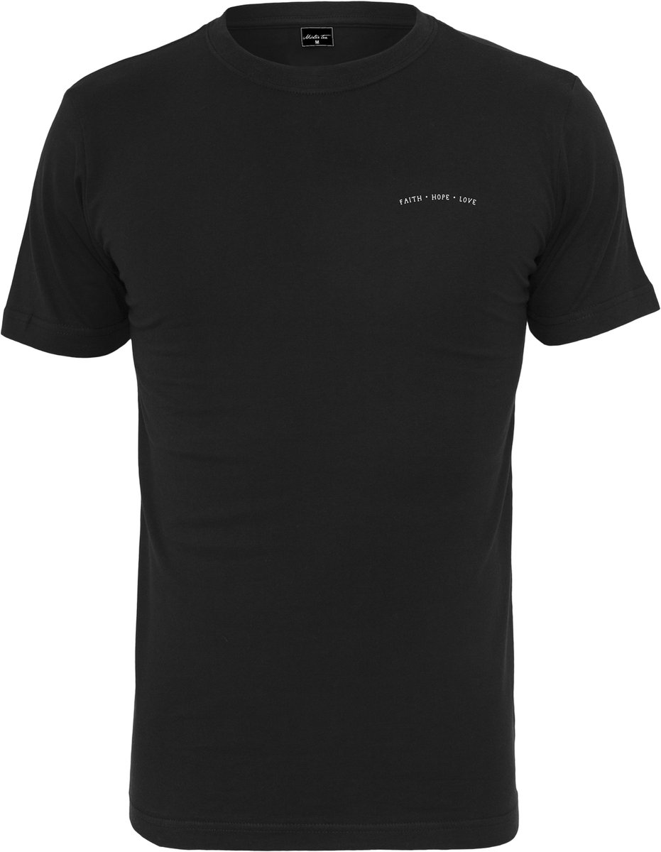Mister Tee Hope Faith Love Heren Tshirt M Zwart