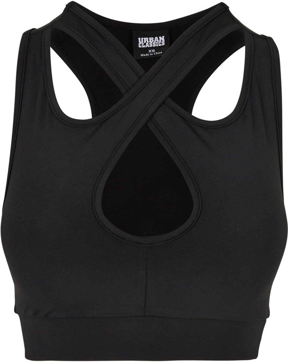 Urban Classics - Crossed SportBH - XXL - Zwart