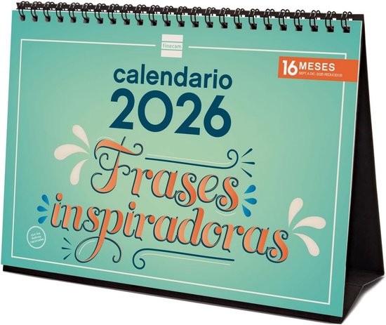 Finocam - Wandkalender 2026, 25 x 40 cm, maandoverzicht januari