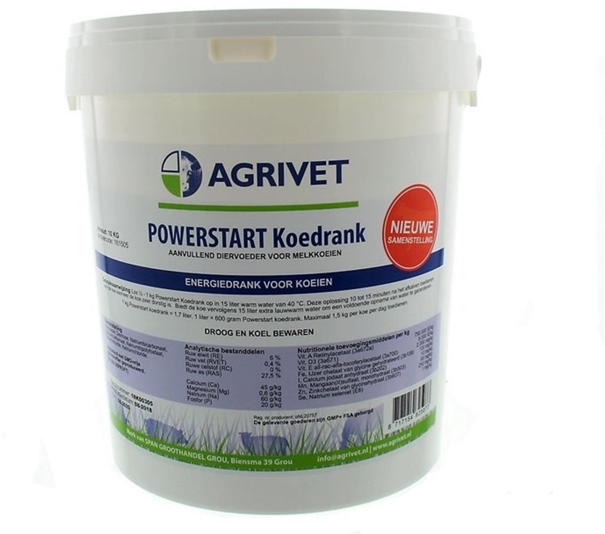 Agrivet Powerstart Koedrank 10 kg