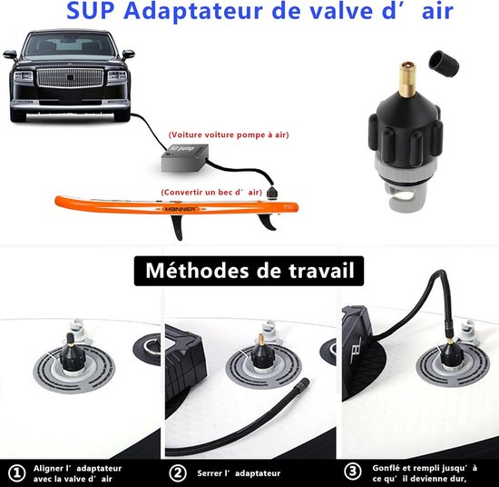 Adapter Luchtslang voor Opblaasbare SUP en Watersporten — afbeelding 5