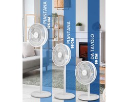 Krachtige 3-in-1 Ventilator: Tafel, Vloer en Staand Model met 40 cm Diameter