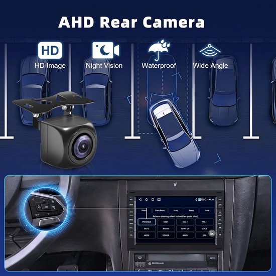 5 inch motor navigatie met Apple CarPlay en Android auto