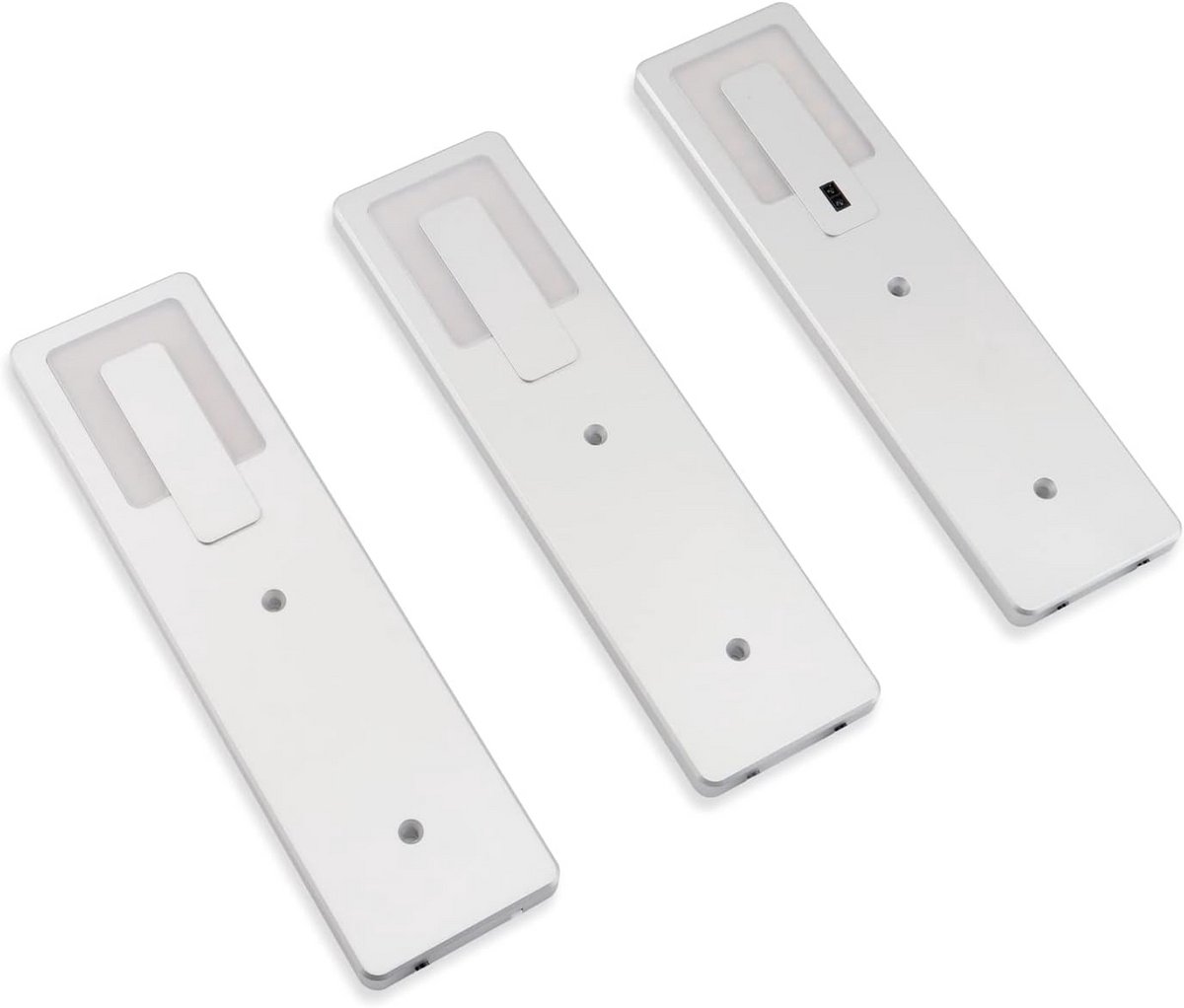 Set van 3 LED Onderbouwspots met Bewegingsmelder en Dimfunctie voor Keuken en Kast