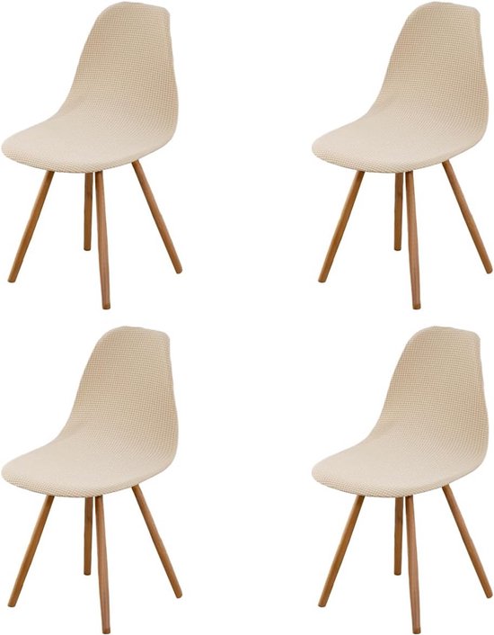 Stoelhoezen Scandinavische stoelbekleding eetkamer stoelhoezen Scandinavische hoezen Scandinavische set van 4 camel