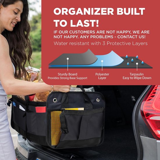 Car Trunk Storage Organizer Box, Cargo Organizer SUV Trunk Storage Wat Car Trunk Storage Organizer Box, Cargo Organizer SUV Trunk Storage Wat